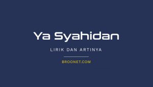 lirik lagu ya syahidan