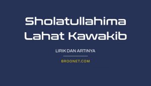 lirik sholatullahima lahat kawakib