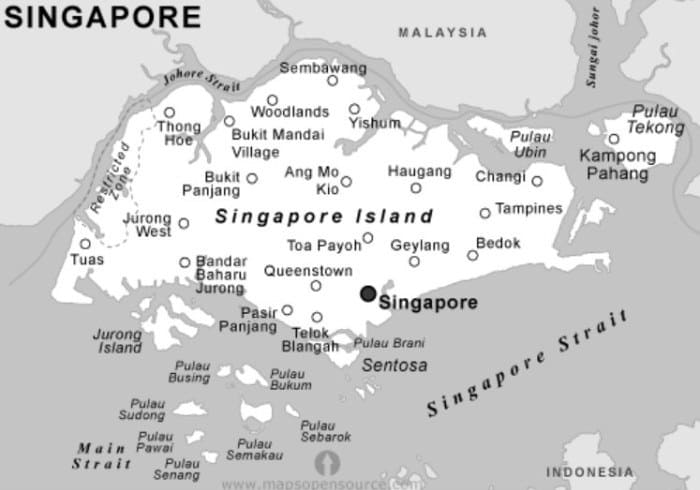 gambar peta singapura