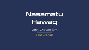 lirik nasamatu hawak