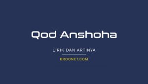 lirik qod anshoha