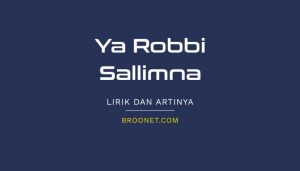 lirik ya robbi sallimna
