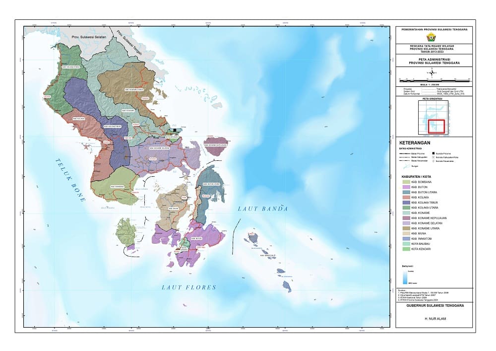 map sulawesi tenggara