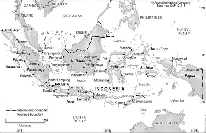 peta indonesia hitam putih