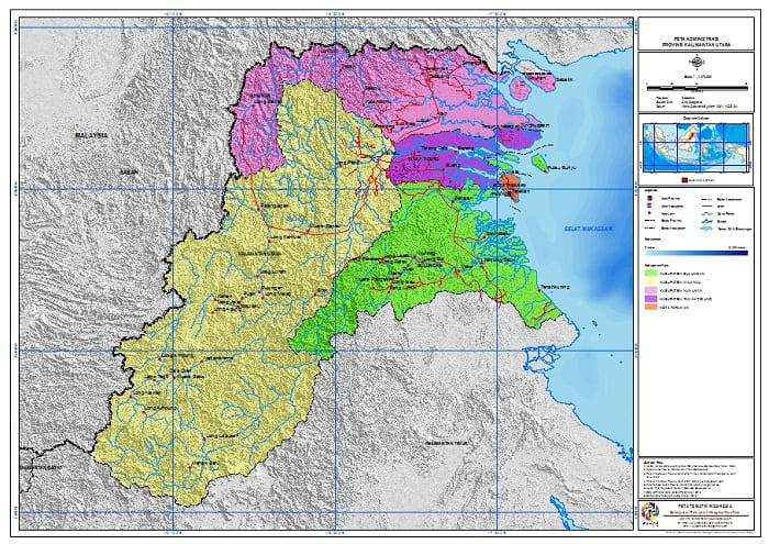 peta provinsi kalimantan utara
