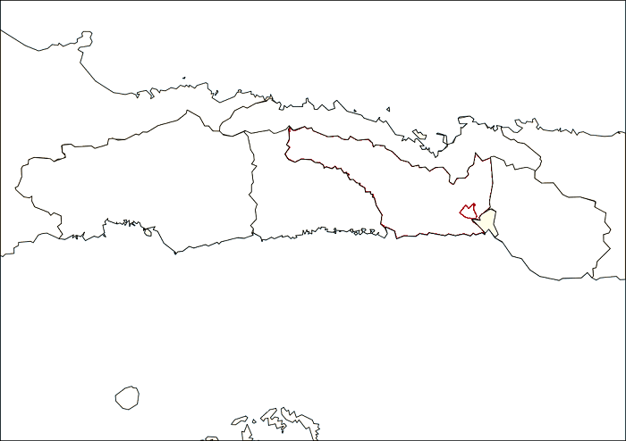 peta gorontalo hitam putih